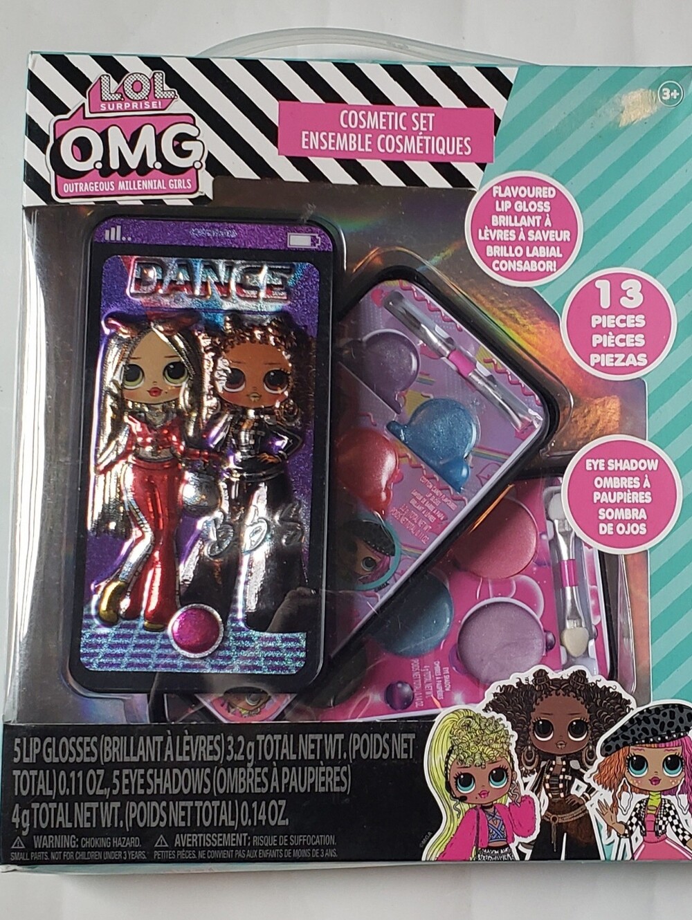 LOL Surprise! OMG Cosmetic Set Makeup Dance SLIDE PHONE Rare New Sealed